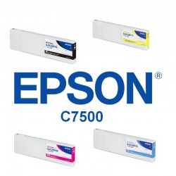 Pack de 4 cartouches pour Epson C7500